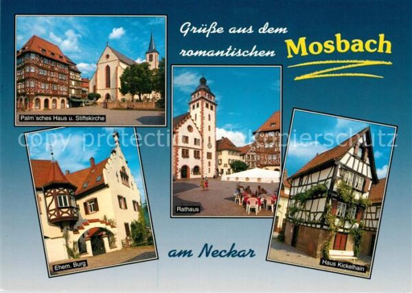 Mosbach Baden Palmsches Haus Stiftskirche Ehem Burg R