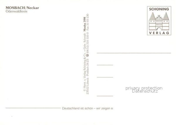 Mosbach Baden Palmsches Haus Stiftskirche Ehem Burg R – Bild 2