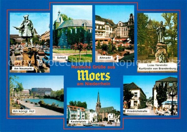 Moers Am Neumarkt Schloss Altmarkt Denkmal Lu