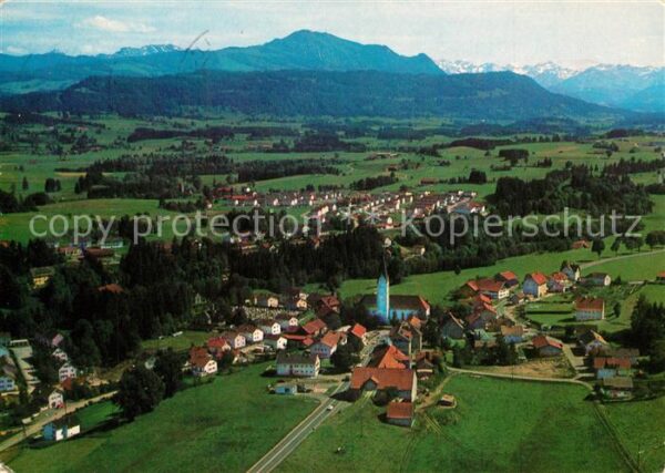 Waltenhofen Allgaeu Fliegeraufnahme mit Grünten und Allgäue