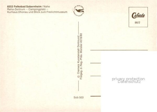 Sobernheim Fliegeraufnahme REHA Zentrum Campingpla – Bild 2