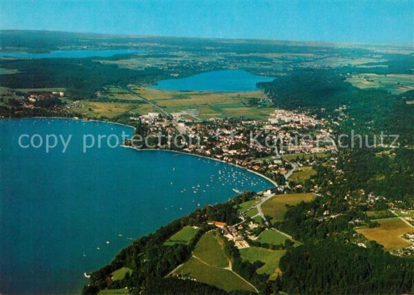 Herrsching Ammersee Fliegeraufnahme Pilsen Wörthsee