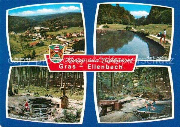 Gras-Ellenbach Panorama Gassbachtal Kneippanlage Siegf