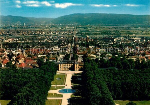 Schwetzingen Fliegeraufnahme Schlossgarten