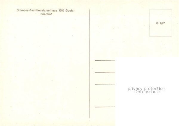Goslar Siemens Familienstammhaus Innenhof – Bild 2