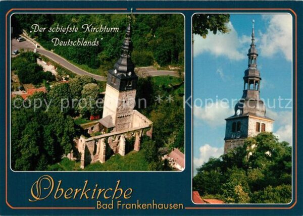 Bad Frankenhausen Oberkirche schiefster Kirchturm Deutsch