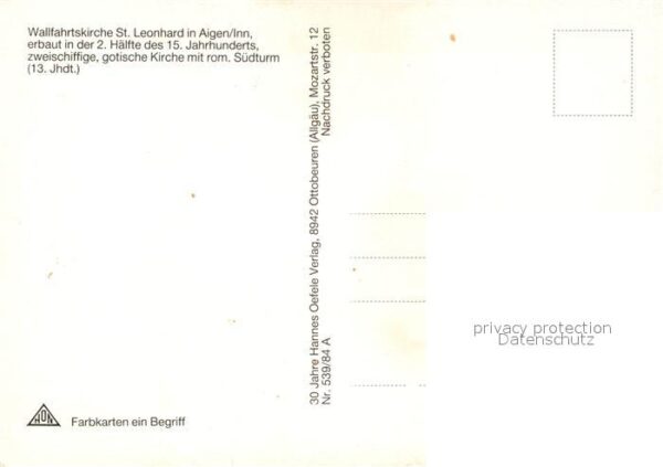 Aigen Inn Wallfahrtskirche Sankt Leonhard – Bild 2