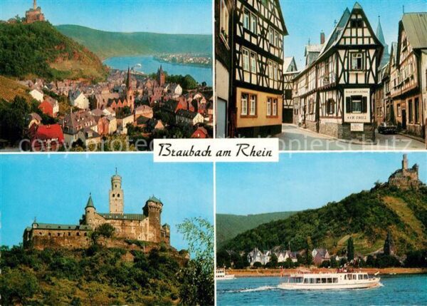 Braubach Rhein Loreley Burgen Fachwerkhäuser
