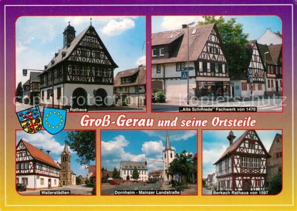 Gross-Gerau Rathaus Alte Schmiede Fachwerk 1470 Wal