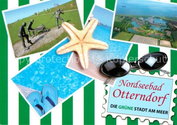 Otterndorf Niederelbe Fliegeraufnahme Seestern Sonnenbrille D