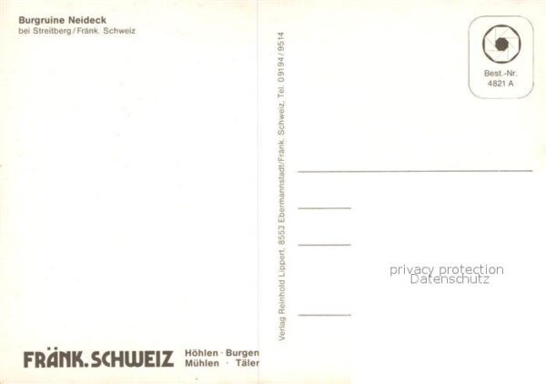 Streitberg Oberfranken Burgruine Neideck – Bild 2