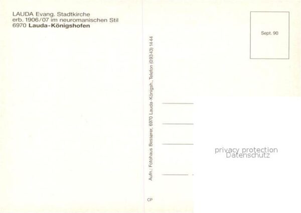 Lauda-Koenigshofen Evangelische Stadtkirche – Bild 2
