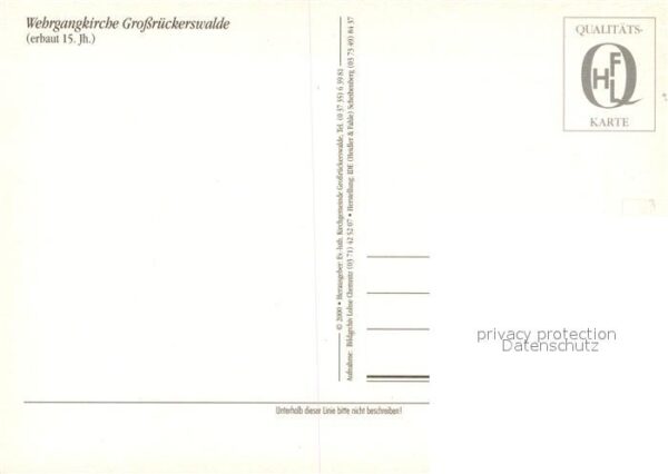 Grossrueckerswalde Wehrgangkirche – Bild 2