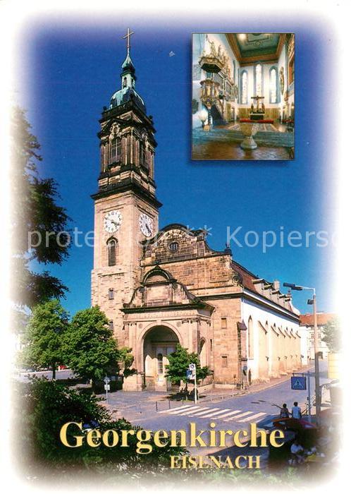 Eisenach Thueringen Georgenkirche Haupt Stadt und Pfarrkirc
