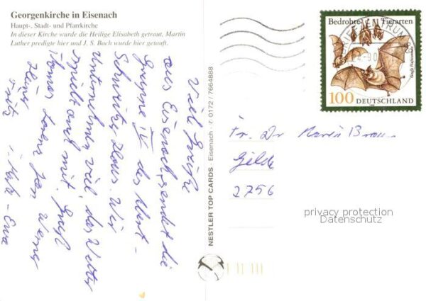Eisenach Thueringen Georgenkirche Haupt Stadt und Pfarrkirc – Bild 2