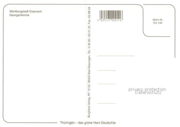Eisenach Thueringen Georgenkirche Nachtaufnahme – Bild 2