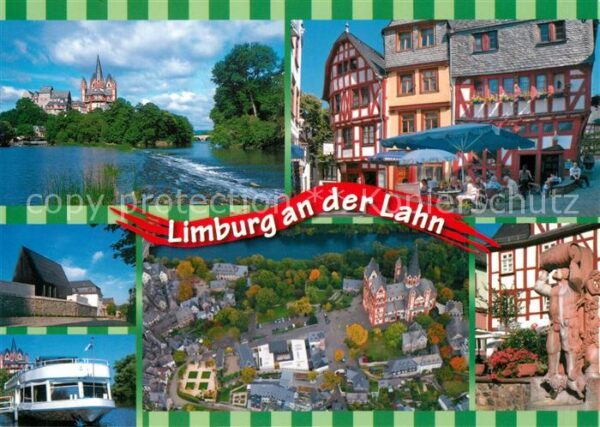 Limburg Lahn Fliegeraufnahme Dom Denkmal Stadtansich