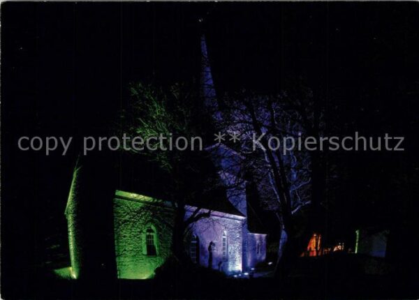 Gelmeroda Autobahnkirche Nacht