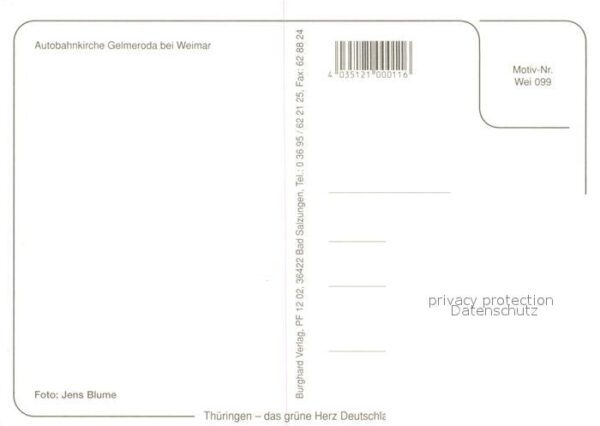 Gelmeroda Autobahnkirche Nacht – Bild 2