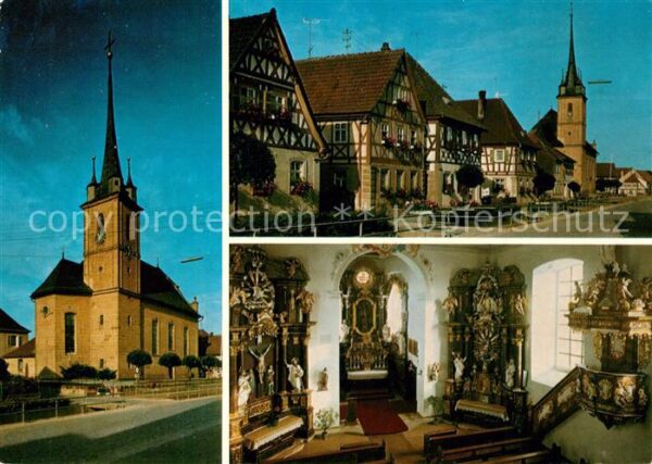 Kleukheim Pfarrkirche Stadtansicht