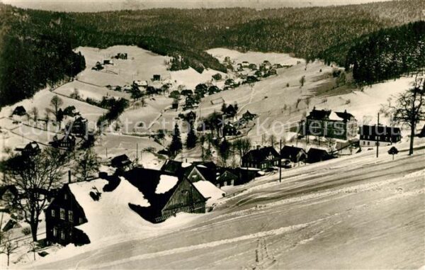 Steindoebra Panorama Blick vom Aschberg Winterlands