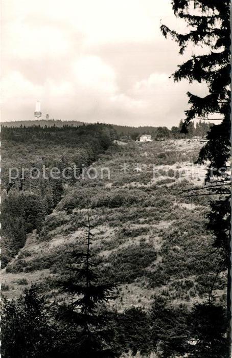Glashuetten Taunus Panorama Blick auf den Grossen Feldberg