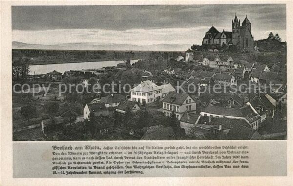 Breisach Rhein Stadtansicht mit Münster Chronik