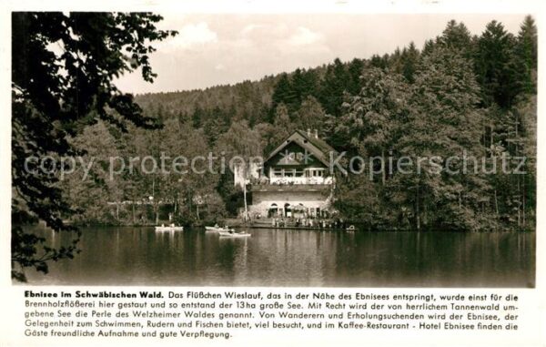 Ebnisee Gaststätte am See Schwäbischer Wald Aus