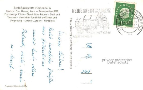 Heidenheim Brenz Schloss Hellenstein mit Schlossgaststät – Bild 2