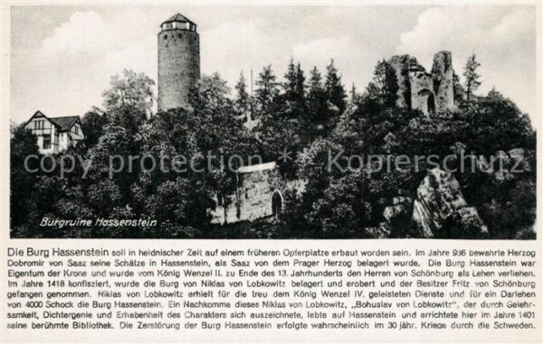 Misto Platz Erzgebirge Burgruine Hassenstein