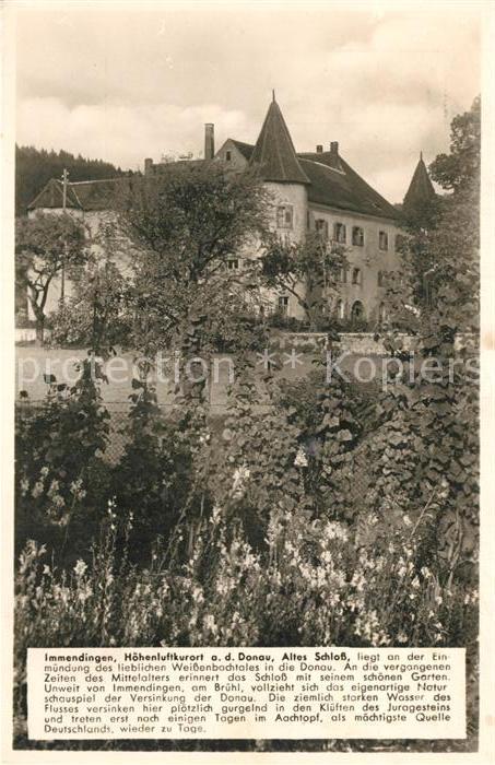 Immendingen Altes Schloss Kosmos Chronik Karte
