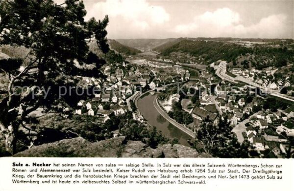 Sulz Neckar Panorama Franckh Chronik Karte