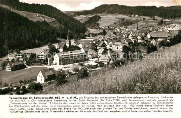 Tennenbronn Panorama Bernecktal Franckh Chronik Kar