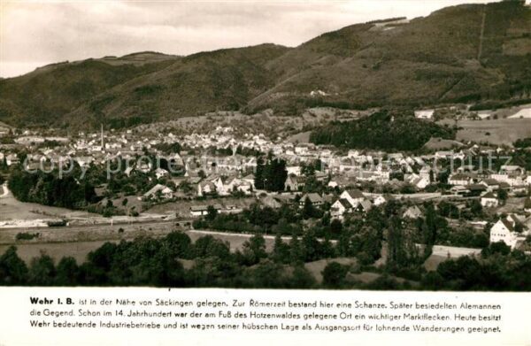 Wehr Baden Panorama Franckh Chronik Karte