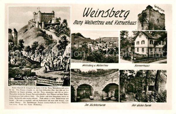 Weinsberg Burg Weibertreu Kernerhaus Geisterturm