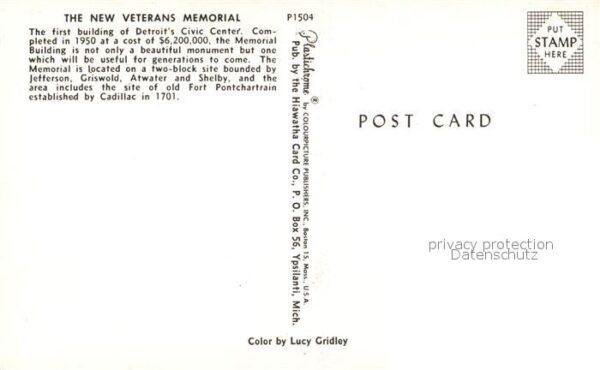 Detroit Michigan New Veterans Memorial 1st building of D – Bild 2