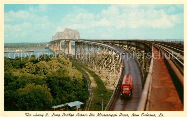New Orleans Louisiana The Huey P. Long Bridge across the Miss