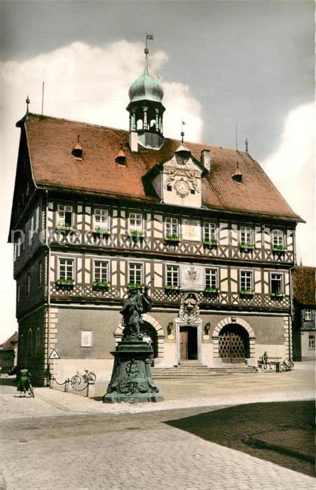 Staffelstein Bad Rathaus Fachwerkhaus Denkmal