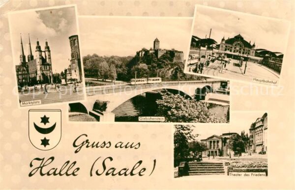 Halle Saale Marktplatz Burg Giebichenstein Hauptbah