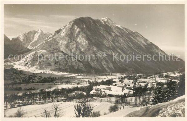 Dovje Winterpanorama mit Stenar Alpen