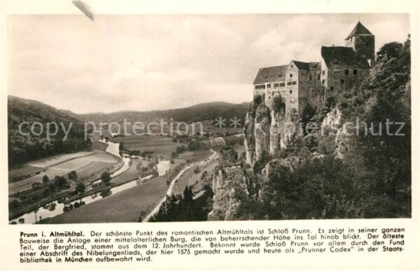 Prunn Altmuehl Panorama Altmühltal Schloss Franckh Chr