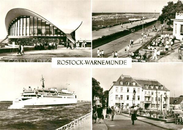Warnemuende Ostseebad Gaststätte Teepott Strandpromenade Fähr