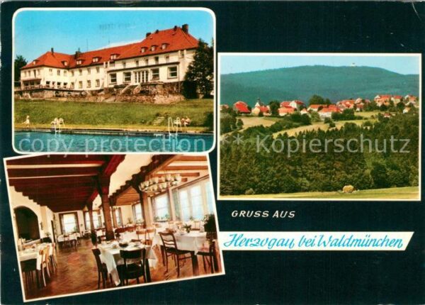 Herzogau Waldmuenchen Kurheim Erholungsheim Speisesaal Landsc