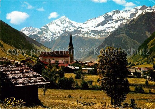 Rauris Ortsansicht mit Kirche Sommerfrische So