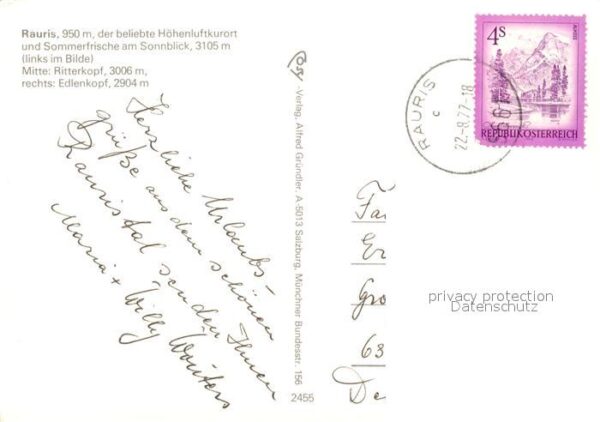 Rauris Ortsansicht mit Kirche Sommerfrische So – Bild 2