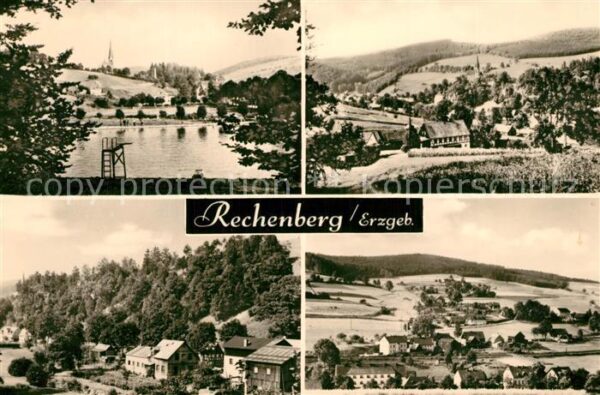 Rechenberg-Bienenmuehle Osterzgebirge Teilansichten Höhenluftkurort Badestran