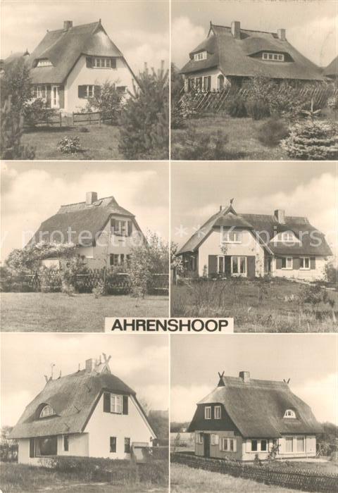 Ahrenshoop Ostseebad Rohrdachhäuser am Weg zum Hohen Ufer