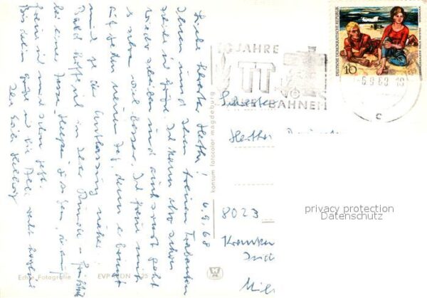 Magdeburg Dom Wilhelm Pieck Allee Elbe Dampfer HO – Bild 2
