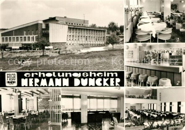 Heubach Thueringen FDGB Erholungsheim Hermann Duncker Cafe