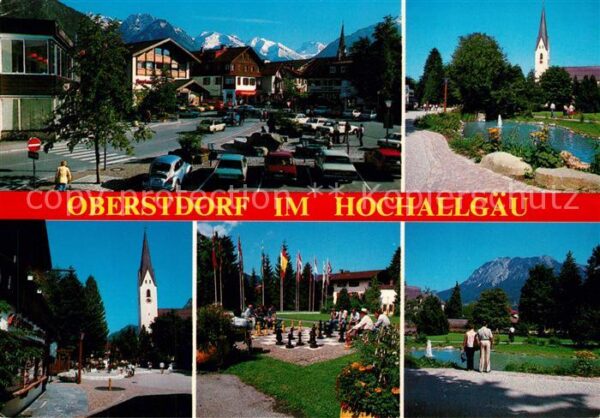 Oberstdorf Teilansichten Kurort Wintersportplatz K